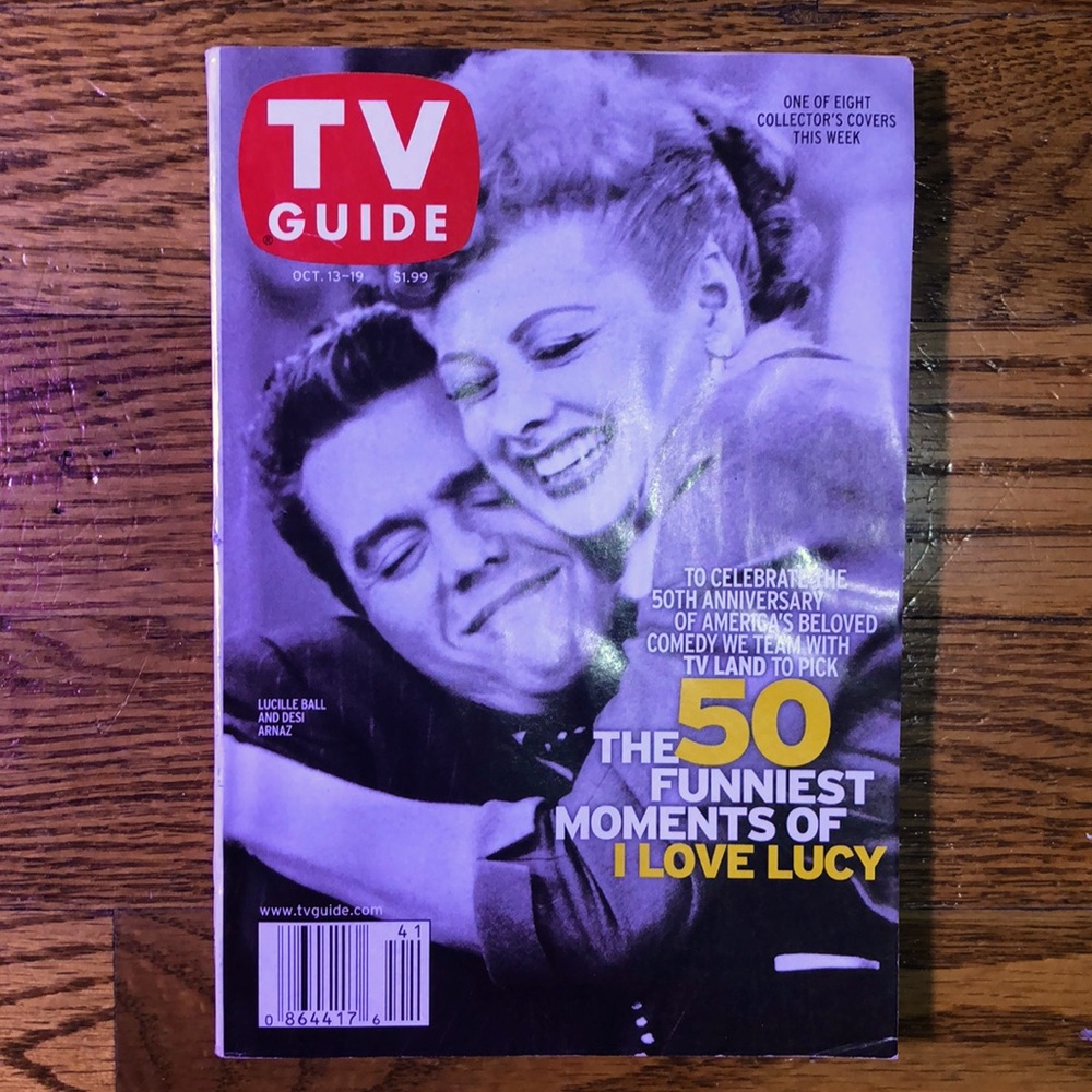 Vintage 2001 TV Guide featuring ❤️I Love Lucy❤️